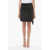 Burberry High-Waisted Draped Miniskirt With Back Zip Black