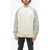 Neil Barrett Wool Hybrid Pullover With Jersey Sleeves White