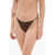 OSEREE Solid Color Tie-Side Bikini Bottom Brown