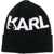 Karl Lagerfeld Beanie Hat With Logo BLACK