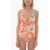 Zadig & Voltaire Tie-Dye Effect V-Neck One Piece Swimsuit Multicolor