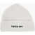 Neil Barrett Solid Color Beanie With Contrasting Logo White