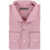 CORNELIANI Standard Collar Hopsack Cotton Shirt Pink