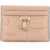 Jimmy Choo Quilted Nappa Leather Card Holder BALLET PINK LIGHT GOLD