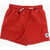 Converse All Star Chuck Taylor Solid Color Swim Shorts With Drawstrin Red