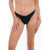 Stella McCartney High Cut Solid Color Bikini Bottom Black