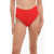 Ganni High Waist Bikini Bottom Red