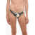 Tory Burch Two-Tone Printed Bikini Bottom Beige