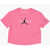 Nike Air Jordan Crew-Neck T-Shirt With Contrasting Print Pink