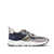 VOILE BLANCHE Sneakers Club in tessuto tecnico blu e suede sabbia Blue