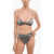 OSEREE Patterned Safari Bikini With Lurex Edges Gray