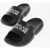Versace Jeans Couture Rubber Tago Sliders With Logo Black