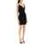 DSQUARED2 Sleeveless Mini Dress With Draped Neckline BLACK