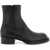 Alexander McQueen Cuban Stack Ankle Boots BLACK