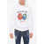 DSQUARED2 One Life One Planet Fleeced-Cotton Hoodie With Print White