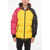 DSQUARED2 Tri-Colour Nylon Down Jacket With Back Print Yellow