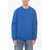 Burberry Crew Neck Burberry Limited Fleece Cotton Sweatshirt Blue