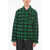 Woolrich Wool Timber Jacket With Check Pattern Green