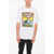 DSQUARED2 Slouch-Fitting Volcano Printed T-Shirt White