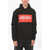 Kenzo Paris Cotton Hoodie With Velcro Patch Black