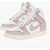 Nike Leather High-Top Nike Dunk Hi 1985 Sneakers With Contrasting Pink