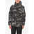 Woolrich Reversible Puffer Jacket With Camouflage Pattern Gray