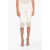 Proenza Schouler Textured-Woven Biker Shorts With Fringed Hems White
