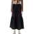 Ganni Poplin maxi flounce skirt Black