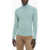 Woolrich Wool And Cashmere Turtle-Neck Cable-Knit Sweater Light Blue