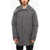 Woolrich Solid Color Barrow Padded Jacket With Removable Hood Gray