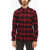 Woolrich Tartan Motif Cotton Flannel Shirt With Button-Down Collar An Red