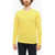 Woolrich Ribbed Wool And Cashmere Crew-Neck Sweater Yellow