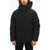 Woolrich Solid Color Down Jacket With Hood Black