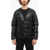 Woolrich V-Neck Padded Jacket With Snap Buttons Black