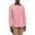 Woolrich Aime' Leon Dore Wool Blend Overshirt With Double Breast Pock Pink