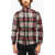 Woolrich Plaid Motif Wool Shirt With Button-Down Collar Multicolor