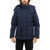 Woolrich Solid Color Aspen Down Jacket With Removable Hood Blue