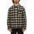 Woolrich Buffalo Checked Timber Overshirt With Frontal Zip Gray