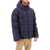 DSQUARED2 Logo Print Hooded Down Jacket NAVY BLUE