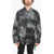 Off-White Seasonal Tie Dye Cotton Arrow Saharan Overshirt Gray