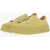 Jil Sander Platform Sole Leather Low-Top Sneakers Yellow