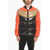 DSQUARED2 Front Zipped Color Block Padded Bomber Jacket Multicolor