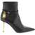 Tom Ford Leather Ankle Boots With Padlock BLACK