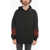 Vision of Super Fleeced-Cotton Hoodie With Flame-Print Black