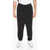 Balmain Cropped Front-Pleated Joggers With Drawstring Black