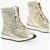 Woolrich Metallic Leather Snow Boots Gold