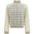 Balmain Turtleneck Sweater BLANC/OR
