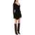 THE ATTICO 'Desai' Mini Dress In Texturized Knit BLACK