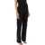 ROTATE Birger Christensen Straight Jeans With Cristal Fringes BLACK