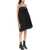 MM6 Maison Margiela Trompe L'oeil Pleated Mini Dress BLACK